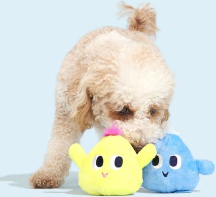 Show full view: BARK Wobble & Wubble Multi-Part Squeaky Plush Dog Toy, X-Small slide 6 of 9