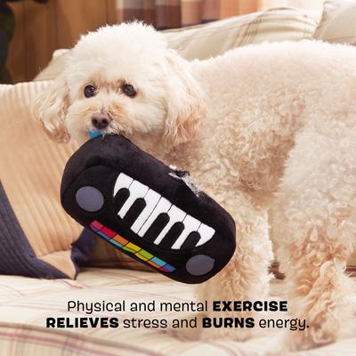 Show full view: BARK Wonder Keyboard Squeaky Plush Dog Chew Toy, Small/Medium slide 3 of 8