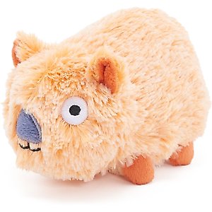 BARK Yobbo Wombat Rip & Reveal Squeaky Plush Dog Toy, Small