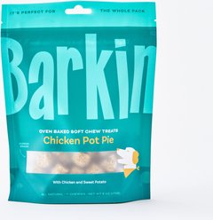 Barkin Natural Chicken Pot Pie Soft & Chewy Dog Treats, 6-oz pouch