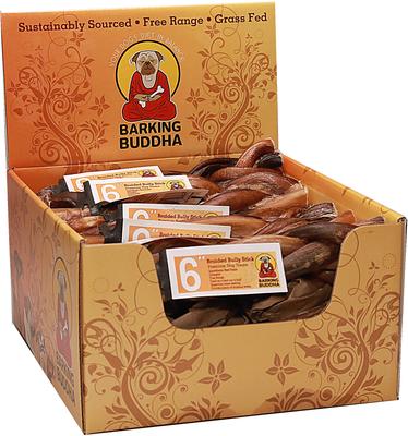 Show full view: Barking Buddha Braided Bully Stick Dog Treats, 6-in slide 3 of 3