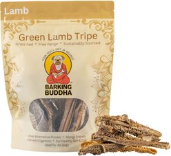 Barking Buddha Green Lamb Tripe Dog Treats, 6-oz bag