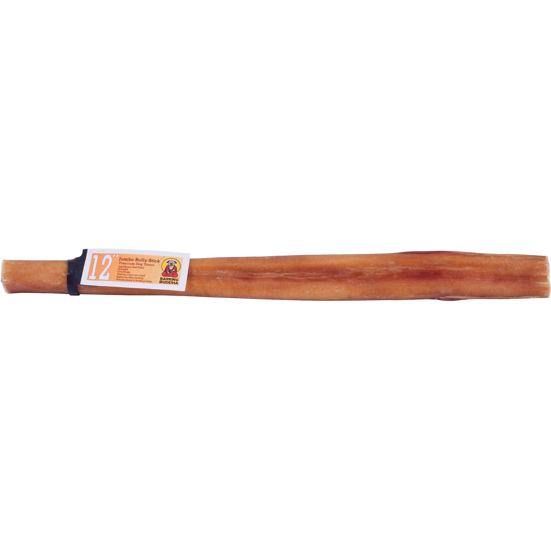 Barking Buddha Jumbo Bully Stick Dog Treats, 12-in