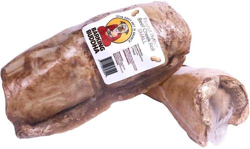 Show full view: Barking Buddha Peanut Butter Beef Cheek Roll Dog Treats, 5-6-in slide 3 of 3