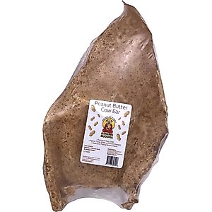 Barking Buddha Peanut Butter Cow Ears Dog Treats