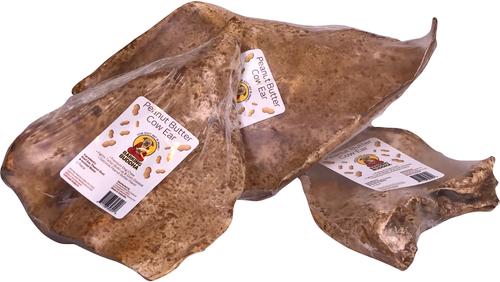 Show full view: Barking Buddha Peanut Butter Cow Ears Dog Treats slide 3 of 4