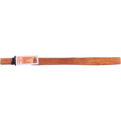 Barking Buddha Barking Buddha Thick Bully Stick Dog Treats, 12-in