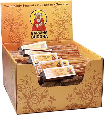 Show full view: Barking Buddha Thick Bully Stick Dog Treats, 6-in slide 3 of 3