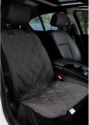 BarksBar Front Seat Cover, Black, Small slide 1 of 7