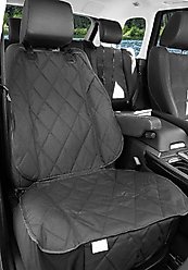 BarksBar Front Seat Cover, Black, Small slide 2 of 7