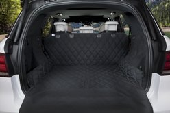 BarksBar Luxury Cover Dog & Cat Cargo Liner, Black