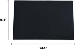 BarksBar Original Silicone Cat & Dog Feeding Mat, Black, Large slide 2 of 9