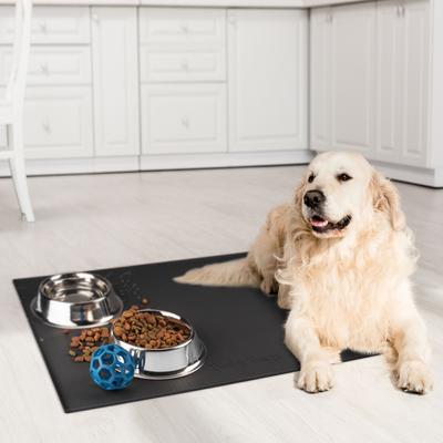 Show full view: BarksBar Original Silicone Cat & Dog Feeding Mat, Black, X-Large slide 8 of 10
