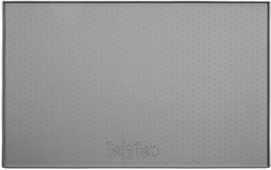 BarksBar Original Silicone Cat & Dog Feeding Mat, Gray, Small