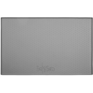 BarksBar Original Silicone Cat & Dog Feeding Mat, Gray, Small
