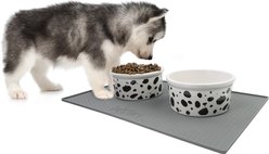 BarksBar Original Silicone Cat & Dog Feeding Mat, Gray, Small slide 2 of 4