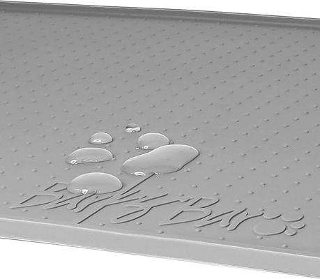 Show full view: BarksBar Original Silicone Cat & Dog Feeding Mat, Gray, Small slide 5 of 6