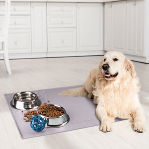 BarksBar Original Silicone Cat & Dog Feeding Mat, Lavender, X-Large