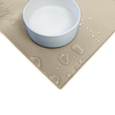 Show full view: BarksBar Original Silicone Cat & Dog Feeding Mat, Light Beige, Large slide 3 of 10