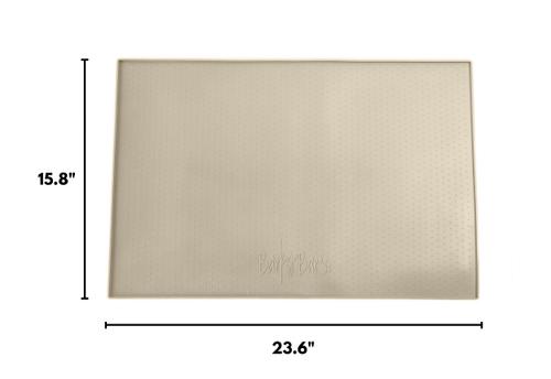 Show full view: BarksBar Original Silicone Cat & Dog Feeding Mat, Light Beige, Large slide 6 of 10