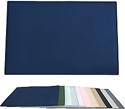 BarksBar Original Silicone Cat & Dog Feeding Mat, Navy Blue, Large