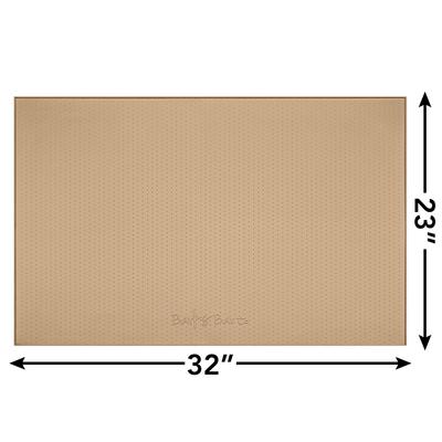 Show full view: BarksBar Original Silicone Cat & Dog Feeding Mat, Taupe, X-Large slide 5 of 10