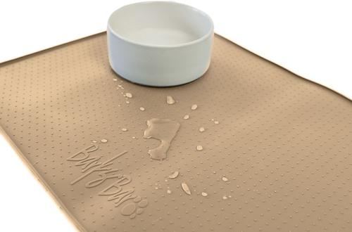 Show full view: BarksBar Original Silicone Cat & Dog Feeding Mat, Taupe, X-Large slide 7 of 10