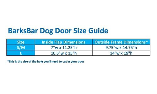 Show full view: BarksBar Plastic Dog Door, Large slide 2 of 8