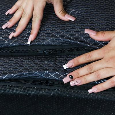 Show full view: BarksBar Snuggly Sleeper Orthopedic Bolster Dog Bed with Removable Cover, Gray, Large slide 6 of 10