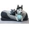 Show in main carousel: BarksBar Snuggly Sleeper Orthopedic Bolster Dog Bed with Removable Cover, Gray, Large slide 9 of 10