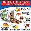 Show in main carousel: Bark&Spark Allergy Relief & Anti Itch Relief with Omega 3 Skin & Coat Fish Oil Chew Supplement for Dogs, 180 count slide 4 of 9