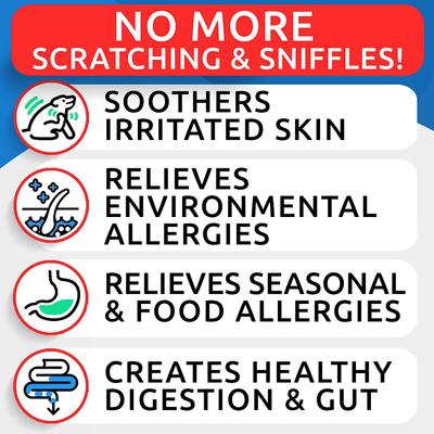 Show full view: Bark&Spark Allergy Relief Immune Dog Treats Supplement, 240 count slide 3 of 8