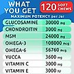 Show in main carousel: Bark&Spark Glucosamine Chondroitin Hip & Joint with Omegas 3 & Fish Oil Advanced Mobility Chew Supplement for Dogs, 120 count slide 5 of 8