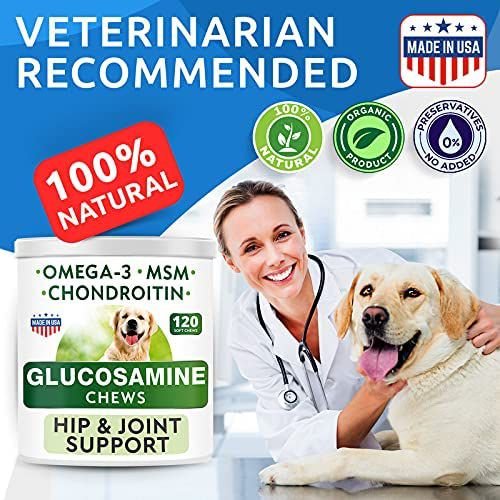 Show full view: Bark&Spark Glucosamine Chondroitin Hip & Joint with Omegas 3 & Fish Oil Advanced Mobility Chew Supplement for Dogs, 120 count slide 7 of 8