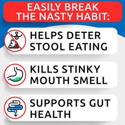 Bark&Spark No Poo & Coprophagia Stool Eating Deterrent Probiotics & Enzymes Chew Supplement for Dogs, 120 count slide 2 of 6
