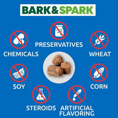 Show full view: Bark&Spark No Poo & Coprophagia Stool Eating Deterrent Probiotics & Enzymes Chew Supplement for Dogs, 180 count slide 7 of 9