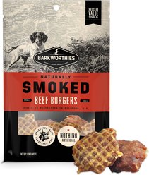 Barkworthies 2-in Smoked Beef Burgers Dog Treat, 6 count