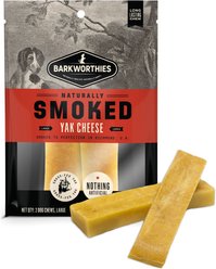 Barkworthies 5.5-in Smoked Yak Cheese Large Dog Treat, 2 count