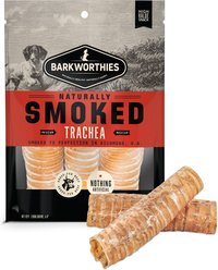 Barkworthies 6-in Smoked Beef Trachea Dog Treat, 3 count