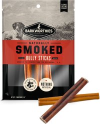 Barkworthies 6-in Smoked Bully Sticks Standard Dog Treat, 3 count