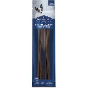 Barkworthies 95% Collagen Beef Sticks Dog Treats, 12-in, 2 count