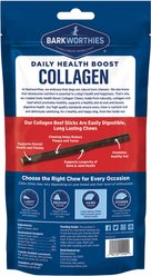 Barkworthies 95% Collagen Beef Sticks Dog Treats, 6-in, 3 count slide 2 of 6