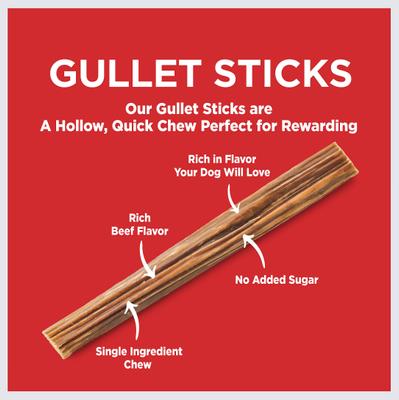 Show full view: Barkworthies Beef Gullet Sticks Dog Chews, 1.5-lb bag slide 4 of 7