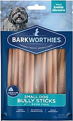 Barkworthies Bully Sticks Small Dog 4-in Grain-Free Dog Treats, 4-oz bag