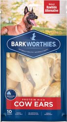 Barkworthies Cow Ears Dog Treats, 10 count