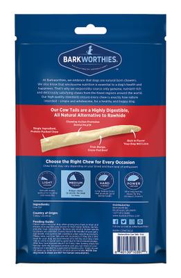 Show full view: Barkworthies Cow Tails Dog Treats, 6-oz bag slide 3 of 10
