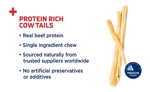 Show full view: Barkworthies Cow Tails Dog Treats, 6-oz bag slide 6 of 10