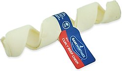 Barkworthies Curly Beef Cheek Dog Bone