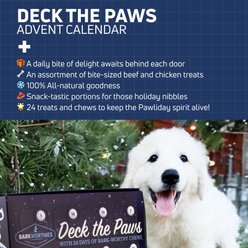 Barkworthies Deck the Paws Holiday Advent Calendar Dog Treat slide 2 of 8