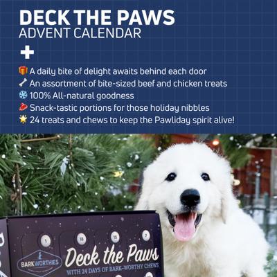 Show full view: Barkworthies Deck the Paws Holiday Advent Calendar Dog Treat slide 3 of 10